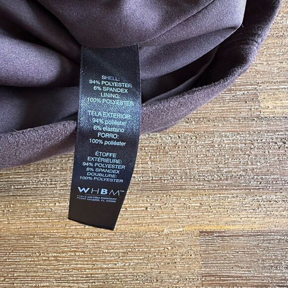 Dark Brown Suede Mini Skirt Size 4 WHBM Chocolate brown - Picture 6 of 9